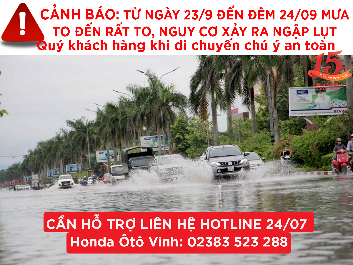 HondaVinh_cảnh báo mưa lũ